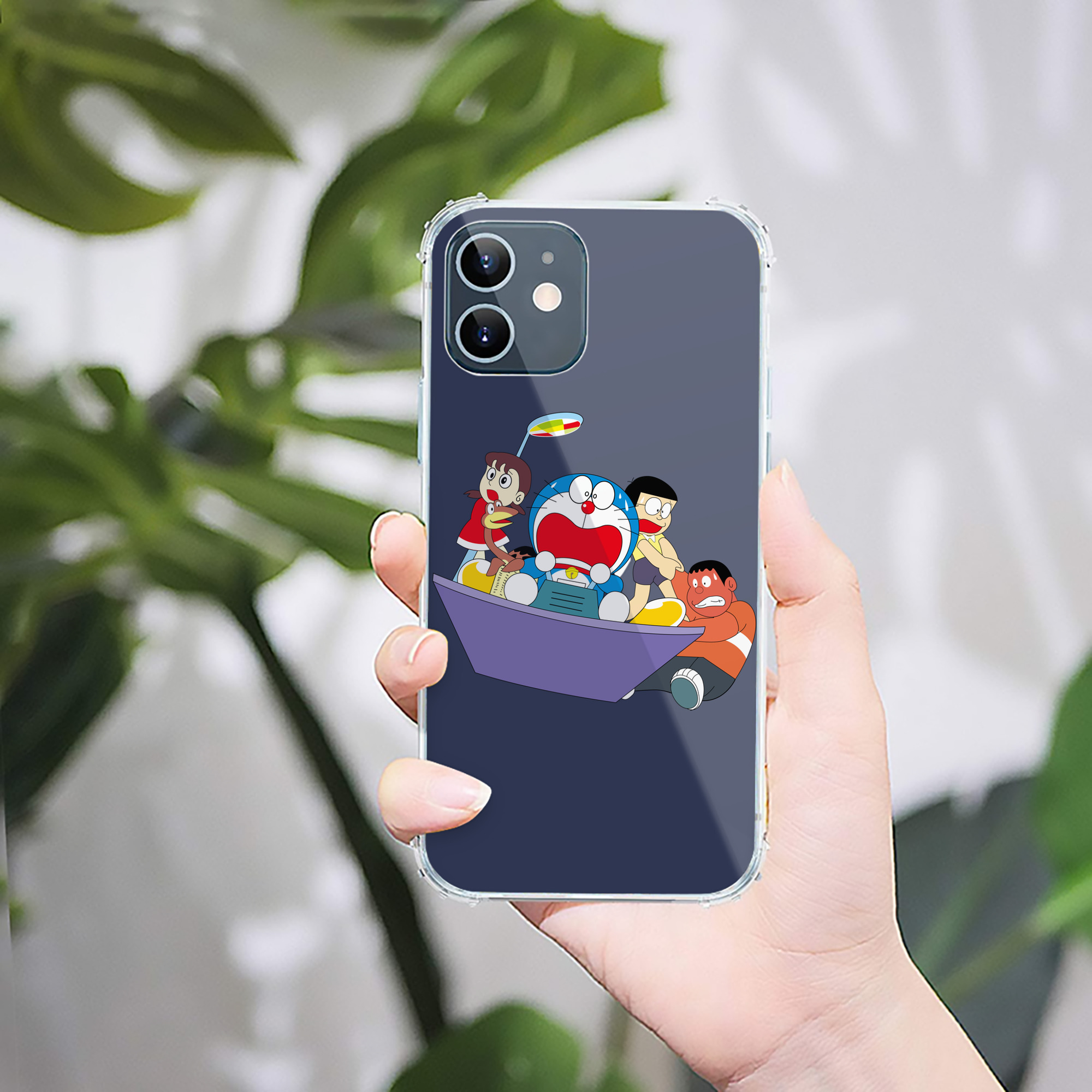 （画像用） ドラえもん Doraemon 【iPhone 12シリーズ対応】透明スマホケース（クリアソフトケース）